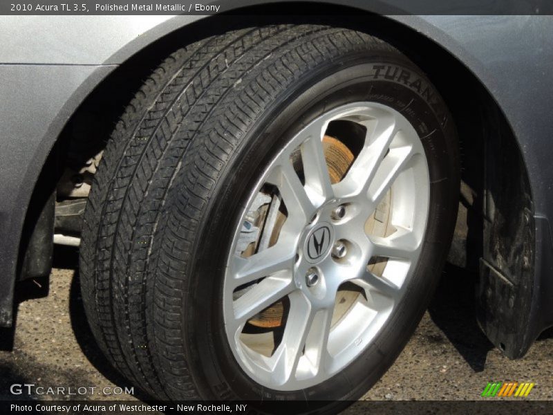 Polished Metal Metallic / Ebony 2010 Acura TL 3.5