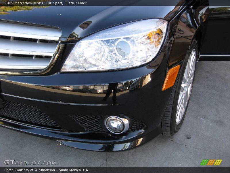 Black / Black 2009 Mercedes-Benz C 300 Sport