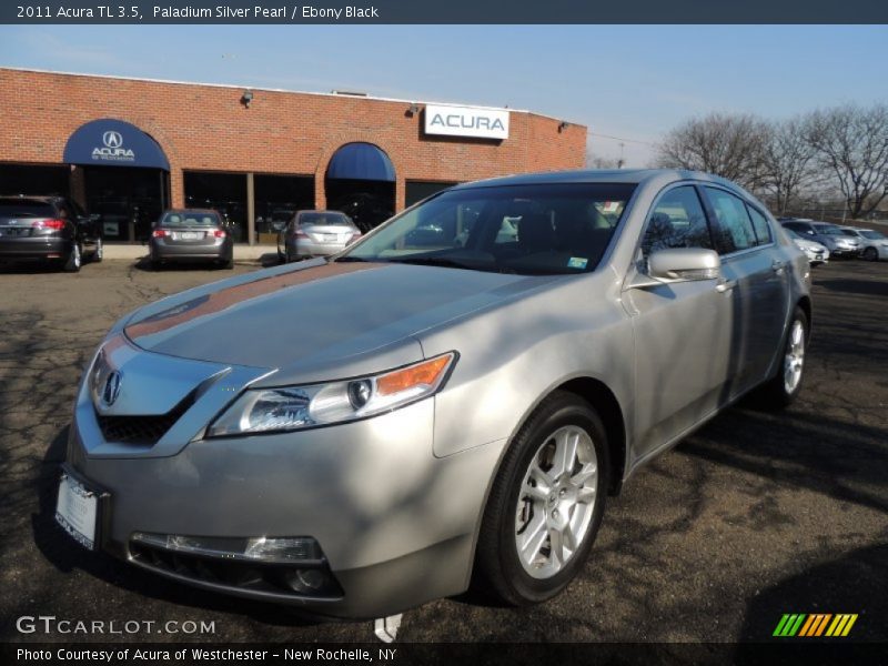 Paladium Silver Pearl / Ebony Black 2011 Acura TL 3.5