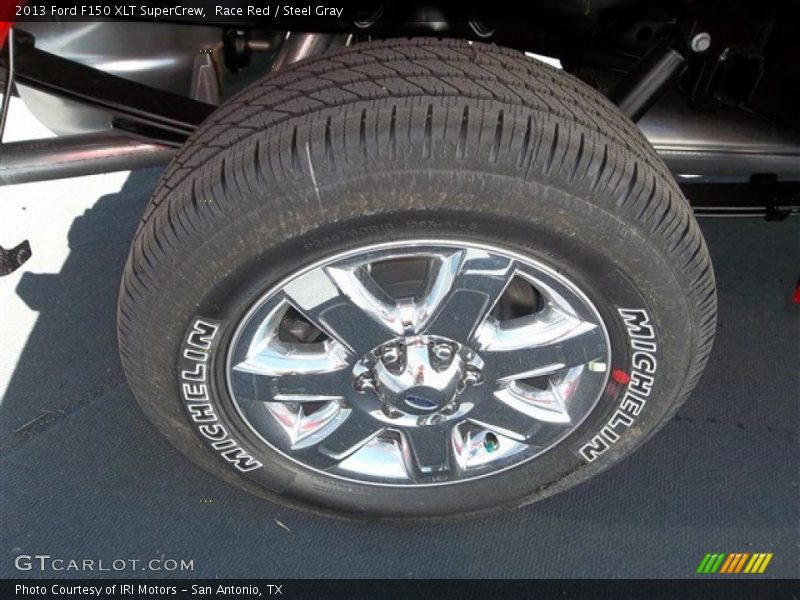 Race Red / Steel Gray 2013 Ford F150 XLT SuperCrew