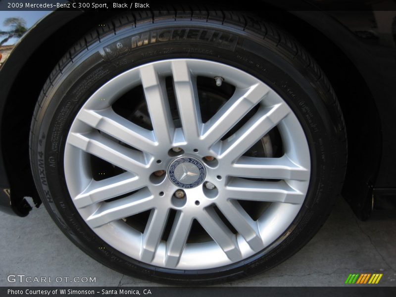 Black / Black 2009 Mercedes-Benz C 300 Sport