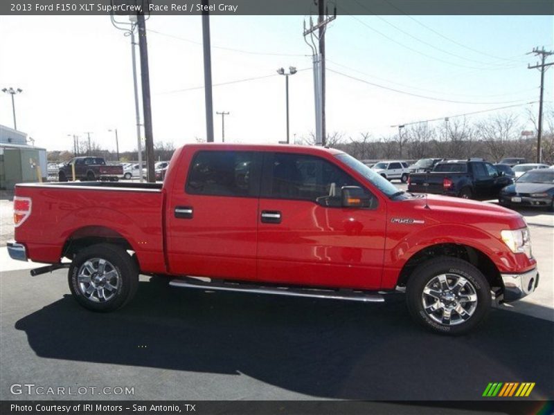Race Red / Steel Gray 2013 Ford F150 XLT SuperCrew
