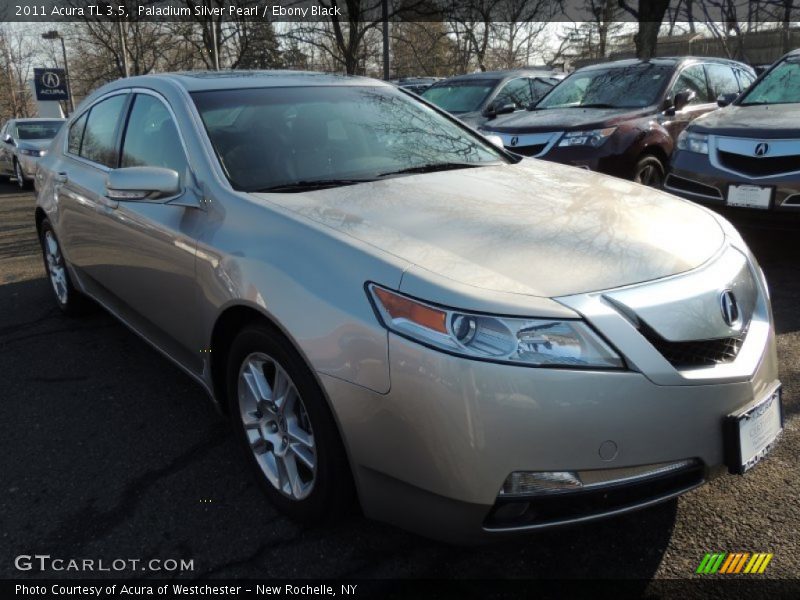 Paladium Silver Pearl / Ebony Black 2011 Acura TL 3.5