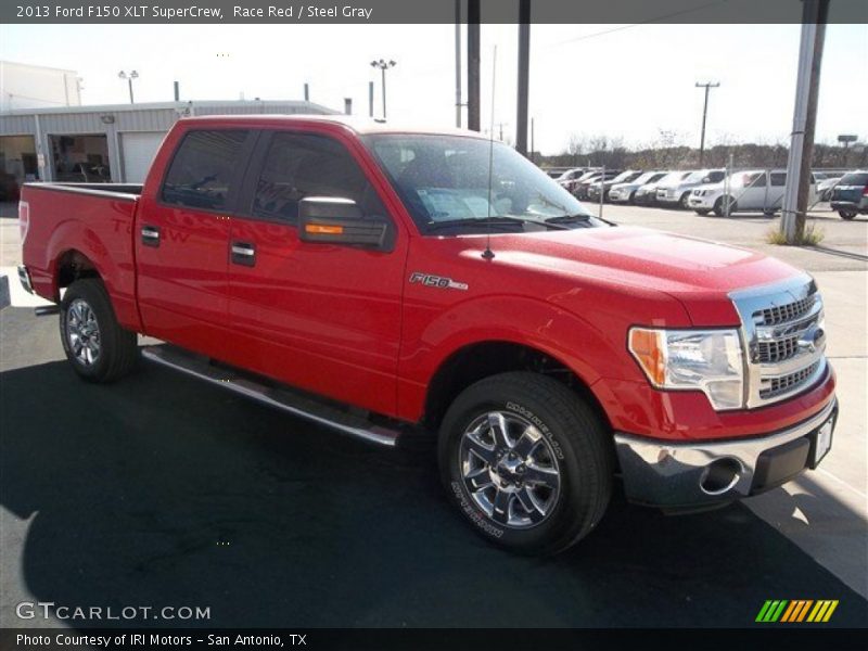 Race Red / Steel Gray 2013 Ford F150 XLT SuperCrew