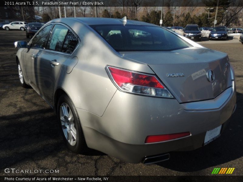 Paladium Silver Pearl / Ebony Black 2011 Acura TL 3.5