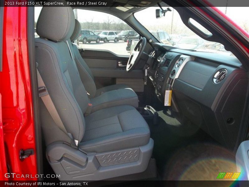 Race Red / Steel Gray 2013 Ford F150 XLT SuperCrew