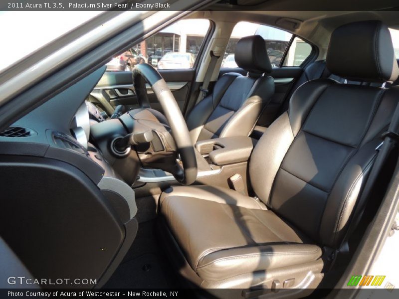 Paladium Silver Pearl / Ebony Black 2011 Acura TL 3.5