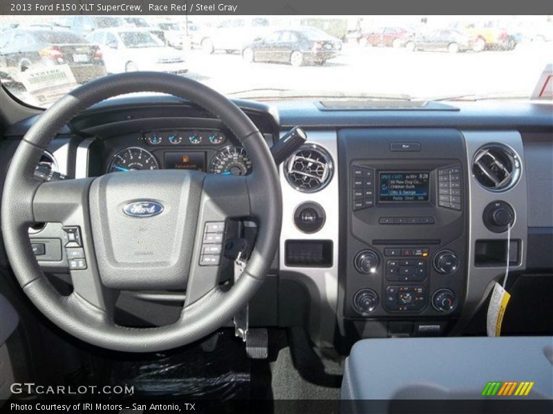 Race Red / Steel Gray 2013 Ford F150 XLT SuperCrew