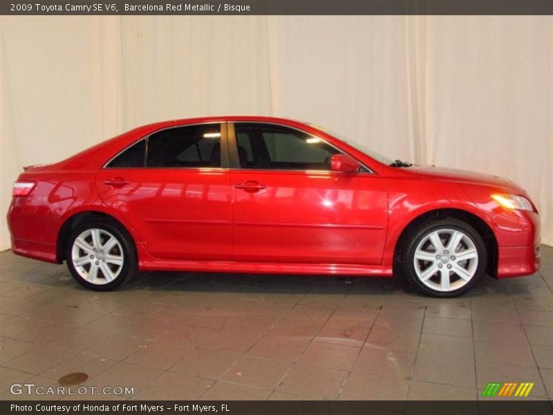 Barcelona Red Metallic / Bisque 2009 Toyota Camry SE V6