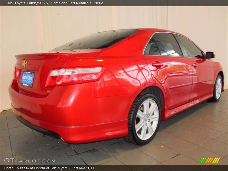Barcelona Red Metallic / Bisque 2009 Toyota Camry SE V6