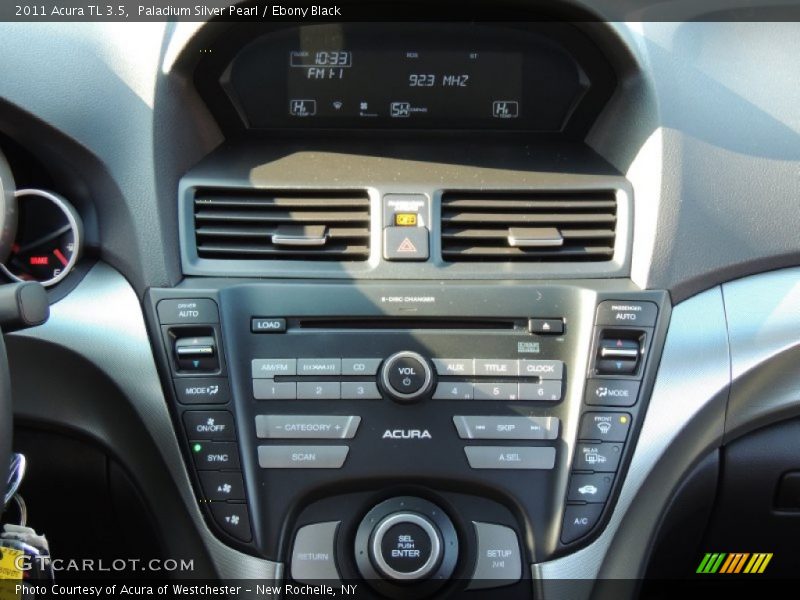 Paladium Silver Pearl / Ebony Black 2011 Acura TL 3.5