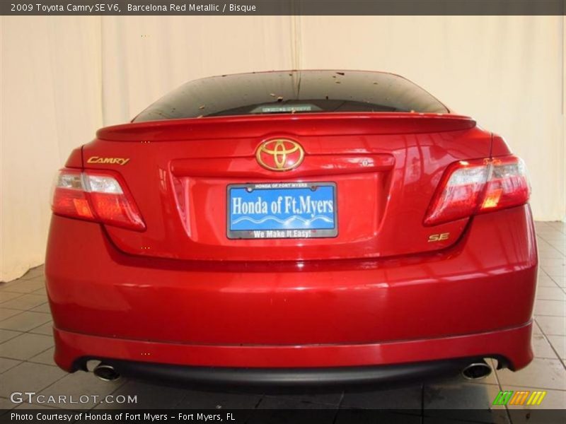 Barcelona Red Metallic / Bisque 2009 Toyota Camry SE V6