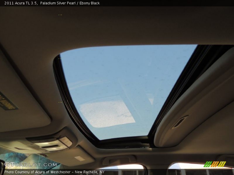 Paladium Silver Pearl / Ebony Black 2011 Acura TL 3.5