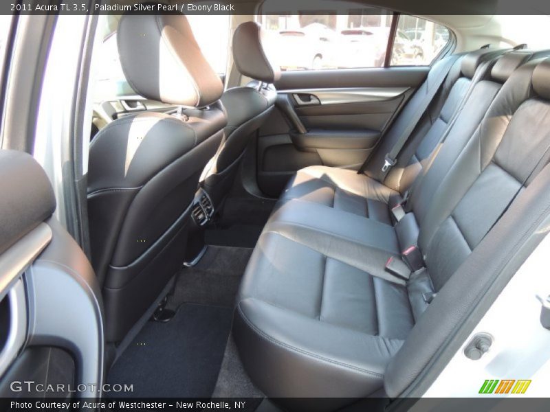 Paladium Silver Pearl / Ebony Black 2011 Acura TL 3.5