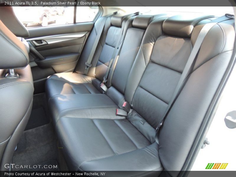 Paladium Silver Pearl / Ebony Black 2011 Acura TL 3.5