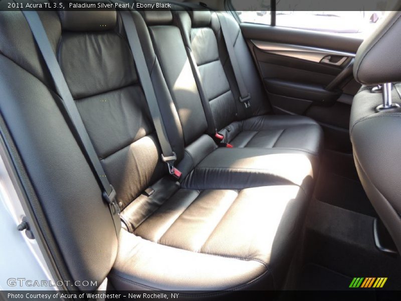 Paladium Silver Pearl / Ebony Black 2011 Acura TL 3.5