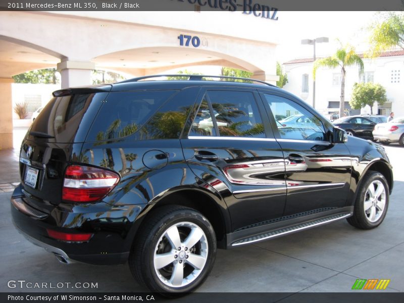 Black / Black 2011 Mercedes-Benz ML 350