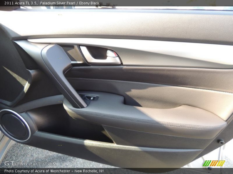 Paladium Silver Pearl / Ebony Black 2011 Acura TL 3.5