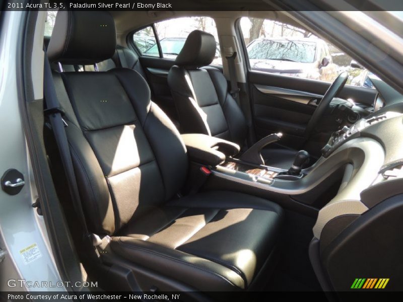 Paladium Silver Pearl / Ebony Black 2011 Acura TL 3.5