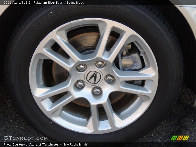 Paladium Silver Pearl / Ebony Black 2011 Acura TL 3.5