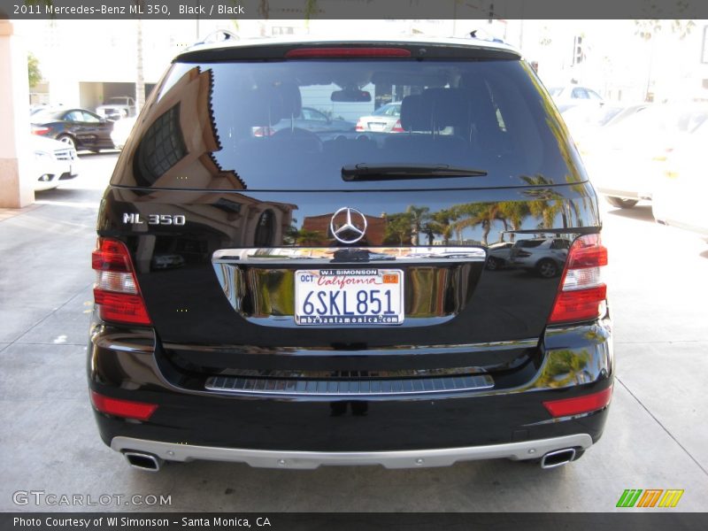 Black / Black 2011 Mercedes-Benz ML 350