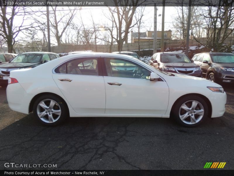 Premium White Pearl / Parchment 2010 Acura TSX Sedan