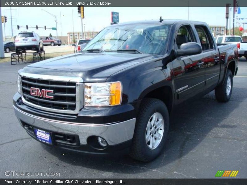 Onyx Black / Ebony 2008 GMC Sierra 1500 SLT Crew Cab