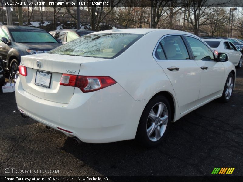 Premium White Pearl / Parchment 2010 Acura TSX Sedan