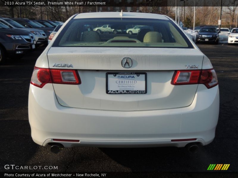 Premium White Pearl / Parchment 2010 Acura TSX Sedan