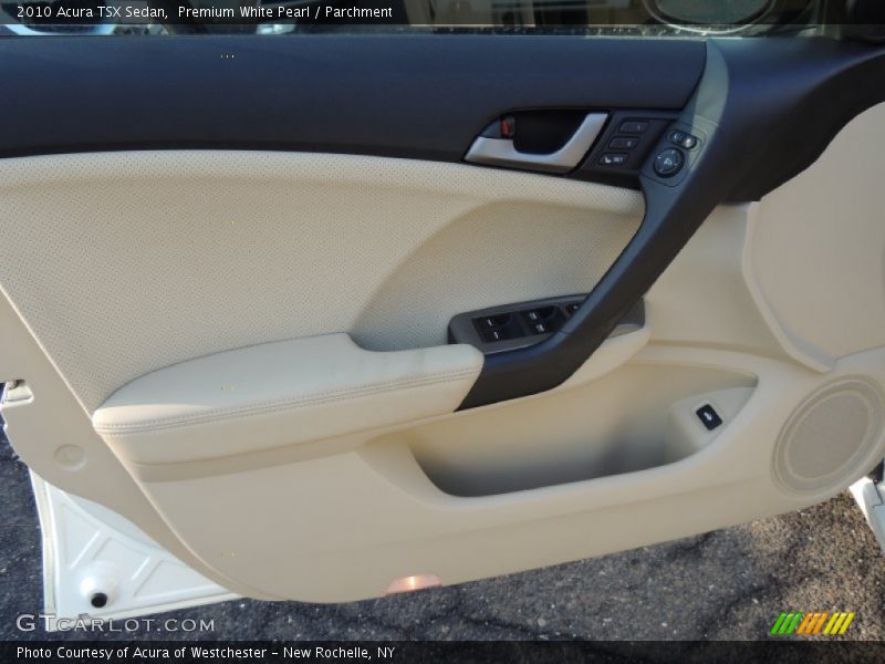 Premium White Pearl / Parchment 2010 Acura TSX Sedan