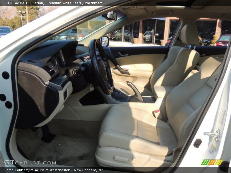 Premium White Pearl / Parchment 2010 Acura TSX Sedan