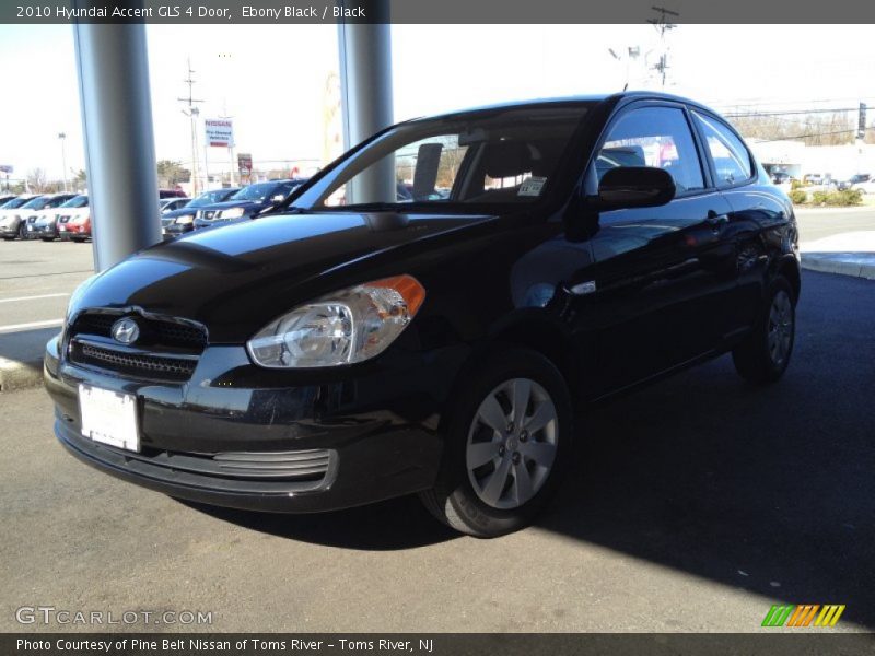 Ebony Black / Black 2010 Hyundai Accent GLS 4 Door