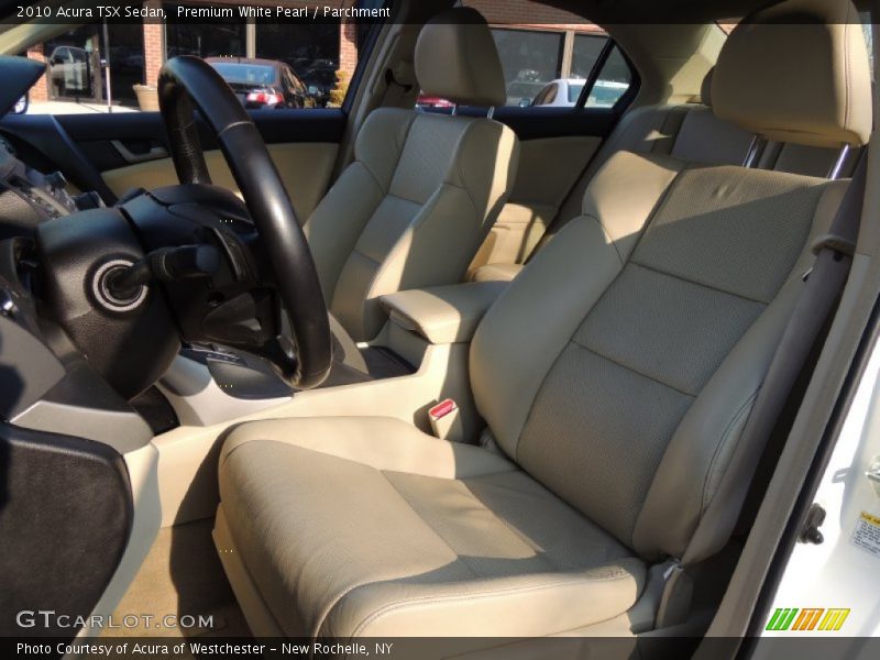 Premium White Pearl / Parchment 2010 Acura TSX Sedan