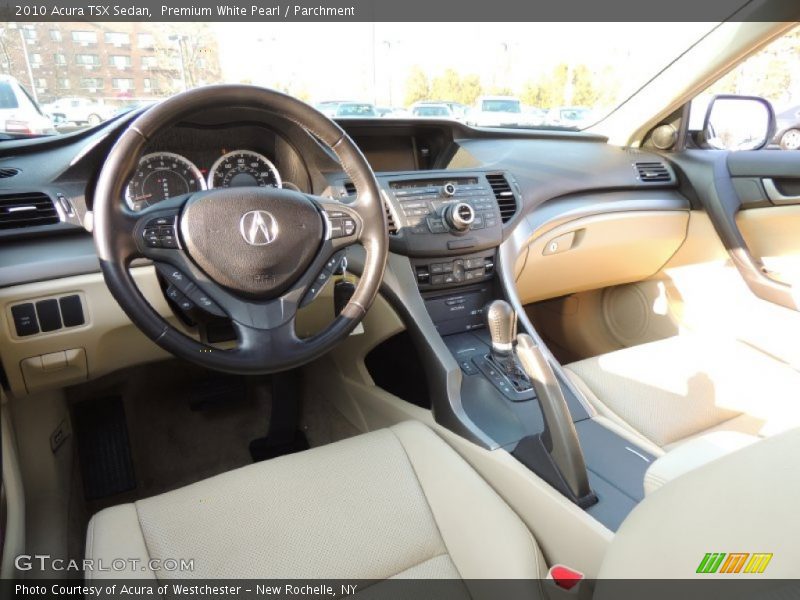 Premium White Pearl / Parchment 2010 Acura TSX Sedan