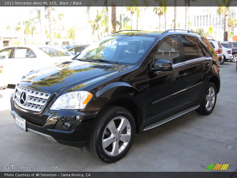 Black / Black 2011 Mercedes-Benz ML 350
