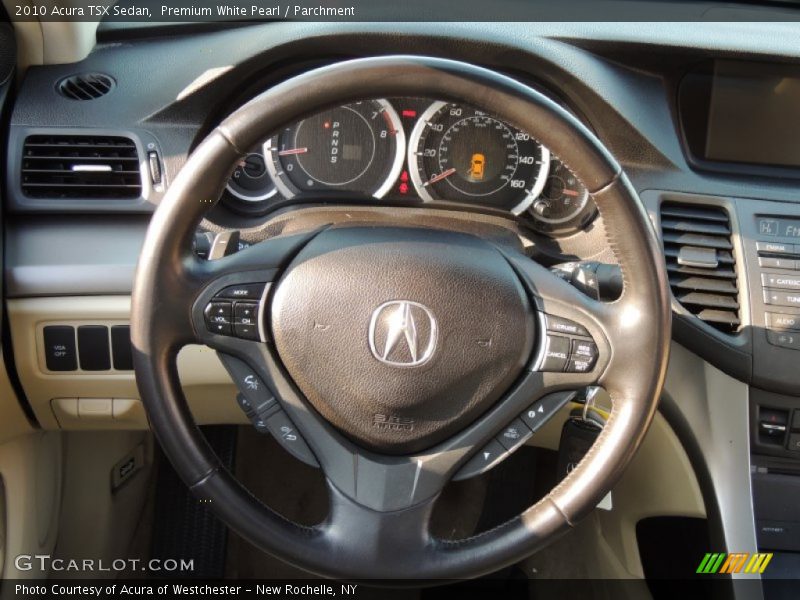 Premium White Pearl / Parchment 2010 Acura TSX Sedan