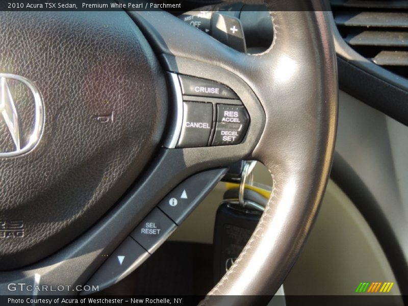 Premium White Pearl / Parchment 2010 Acura TSX Sedan