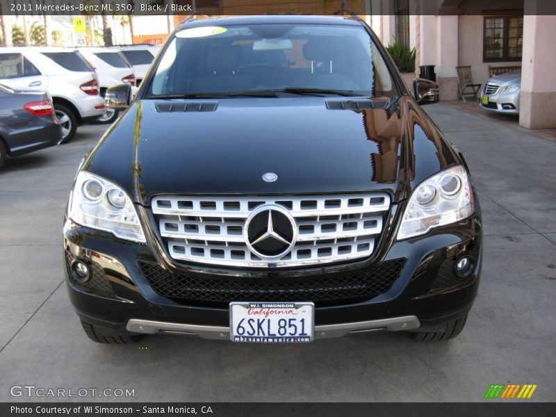 Black / Black 2011 Mercedes-Benz ML 350