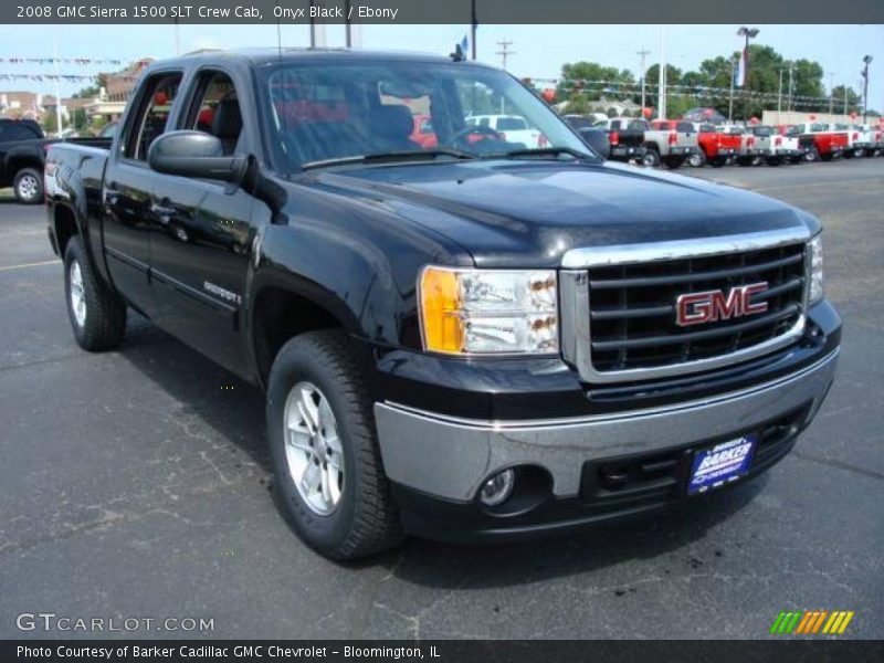 Onyx Black / Ebony 2008 GMC Sierra 1500 SLT Crew Cab