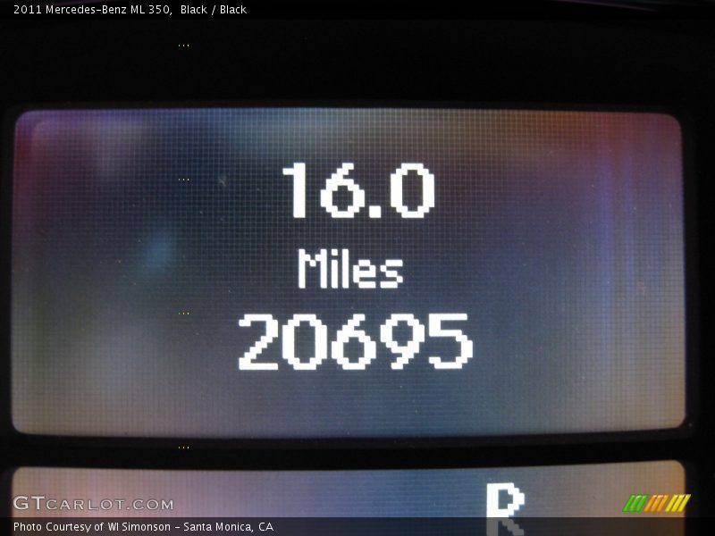 Black / Black 2011 Mercedes-Benz ML 350