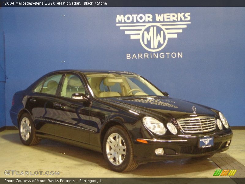 Black / Stone 2004 Mercedes-Benz E 320 4Matic Sedan