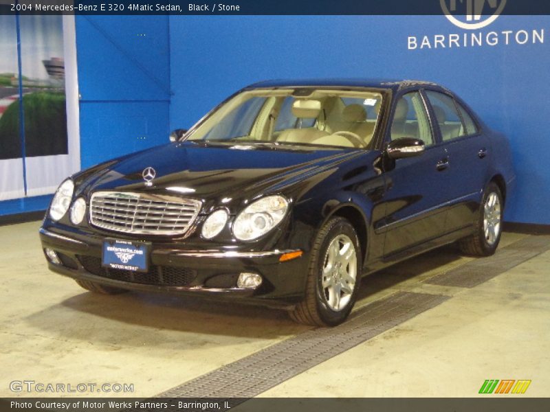Black / Stone 2004 Mercedes-Benz E 320 4Matic Sedan