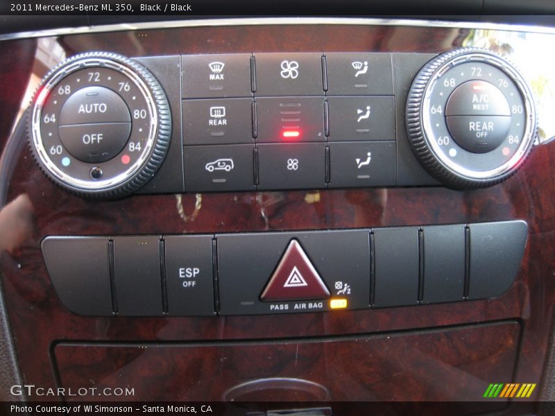 Black / Black 2011 Mercedes-Benz ML 350