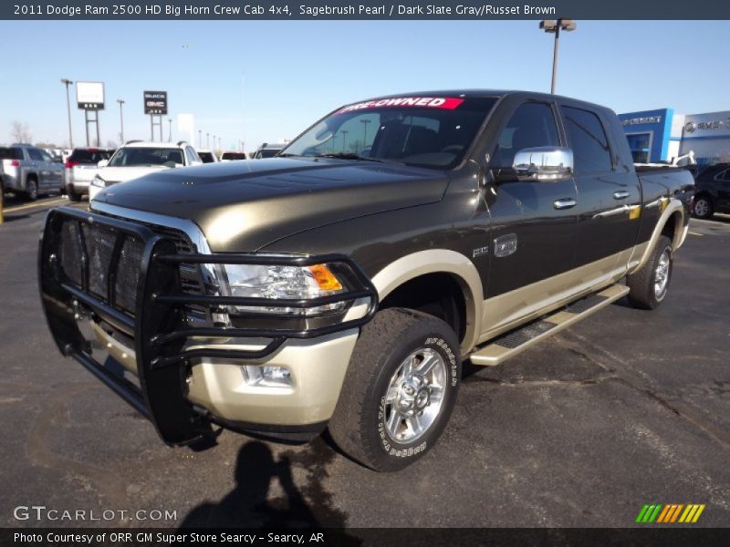 Sagebrush Pearl / Dark Slate Gray/Russet Brown 2011 Dodge Ram 2500 HD Big Horn Crew Cab 4x4