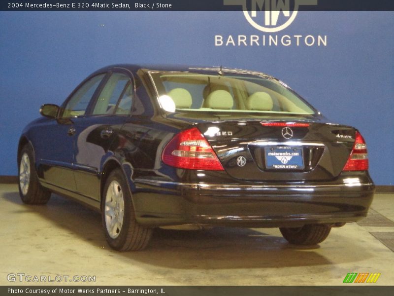 Black / Stone 2004 Mercedes-Benz E 320 4Matic Sedan