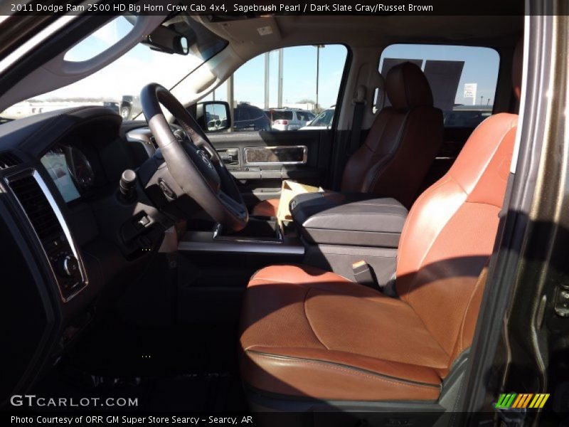 Sagebrush Pearl / Dark Slate Gray/Russet Brown 2011 Dodge Ram 2500 HD Big Horn Crew Cab 4x4