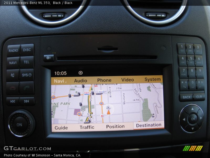 Black / Black 2011 Mercedes-Benz ML 350