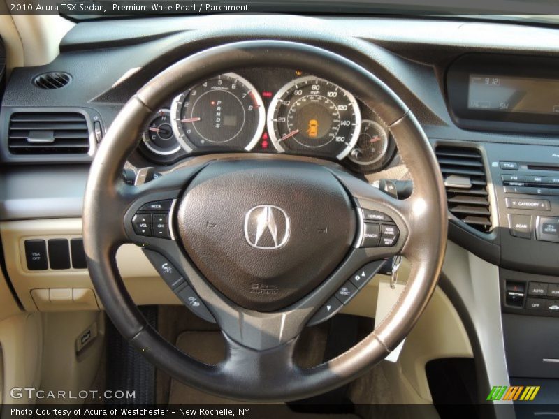 Premium White Pearl / Parchment 2010 Acura TSX Sedan