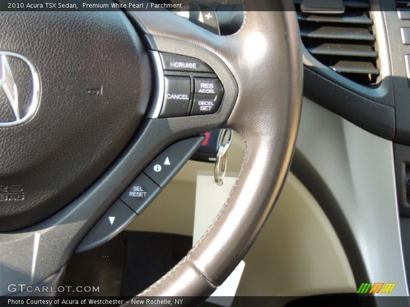 Premium White Pearl / Parchment 2010 Acura TSX Sedan