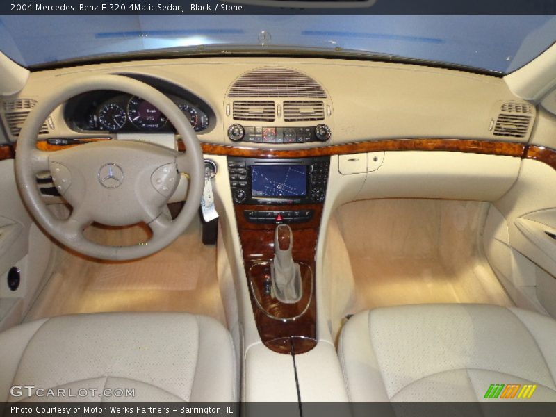 Black / Stone 2004 Mercedes-Benz E 320 4Matic Sedan